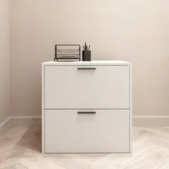 MASIVA HOME - Archivador Renato 2 cajones Blanco - Masiva Home
