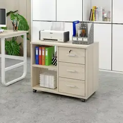 MASIVA HOME - Archivador Hailey 3 cajones Beige - Masiva Home