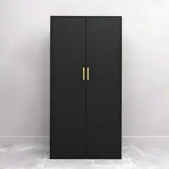 MASIVA HOME - Armario Renato 2 puertas Negro - Masiva Home