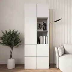 MASIVA HOME - Armario Snow 7 puertas Blanco - Masiva Home