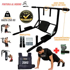 GENERICO - Barra Multifuncional 15 en 1 yoperufit 250 Kg Dominadas + Chaleco de 20 Kg + Muñequera con Velcro