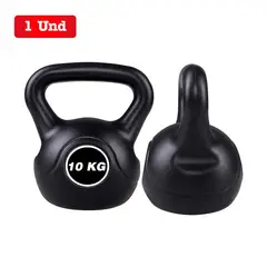 LH ELECTRONIC - Pesa Rusa Kettlebell Atletis de 10 kg - Color Negro