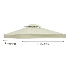 AFVENTURA - 3x3 M Repuesto De Techo Para Toldo Pérgola