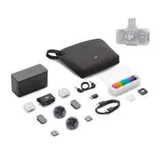DJI - Micrófono DJI Mic Mini 2 (2TX + 1RX + Estuche de carga) + Receptor Móvil
