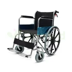 SHARE - SILLA DE RUEDAS CON FRENOS STANDAR NEGRO LONA