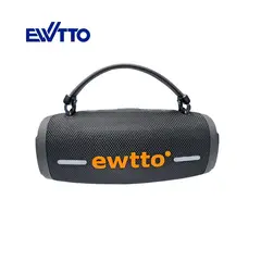 EWTTO - Parlante Inalambrico EWTTO Extreme Bass 30 Watts 5h. al 50% BT/TF/USB/AUX/RGB/TWS ET-P1768B (Negro)