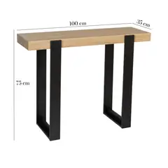 MASIVA HOME - Consola Industrial Lucer Duna y Negro - Masiva Home
