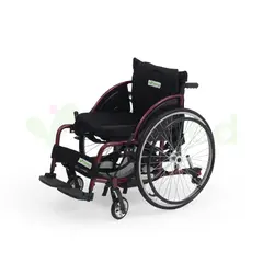 SHARE - SILLA DE RUEDAS DEPORTIVA CON CANASTILLA ROJA