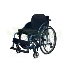 SHARE - SILLA DE RUEDAS DEPORTIVA CON CANASTILLA AZUL