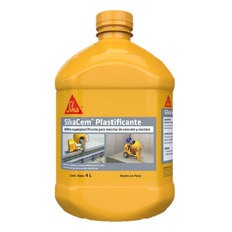 Aditivo Plastificante-Reductor de agua SikaCem Plastificante x4L