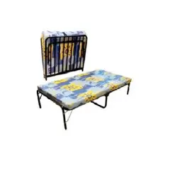 LH ELECTRONIC - Cama Plegable de 1 Plaza + Colchón de 2 Pulgadas