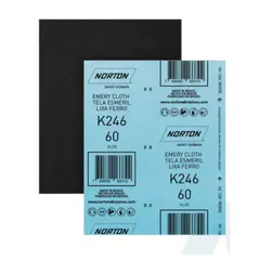NORTON - LIJA FIERRO K246 9"X11" GRANO 60 NORTON -  PACK X20 UNIDADES