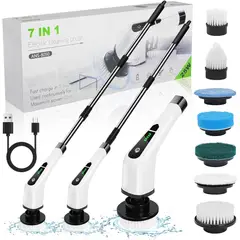 OEM - CEPILLO DISPENSADOR ELECTRICO DE LIMPIEZA 7 EN 1