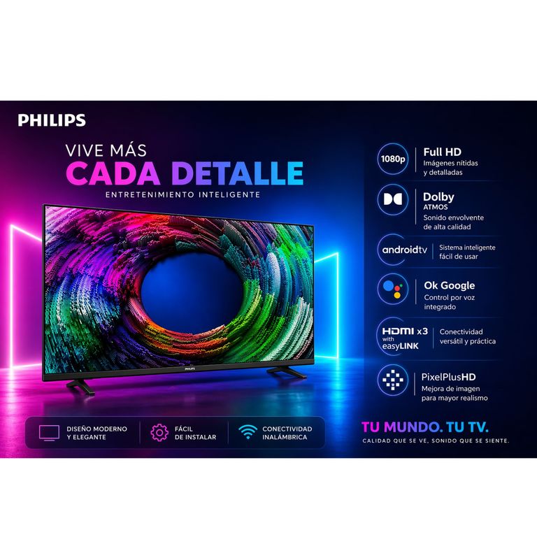 TELEVISOR SMART LED 32″ ANDROID 32PHD6917