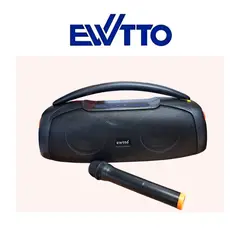 EWTTO - Parlante EWTTO Inalámbrico Portátil Extreme Bass 40 Watts 50 Cm BT/AUX/USB/TF ET-P4300MBC (Nuevo)