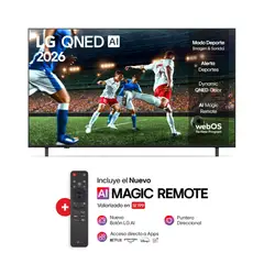 LG - Televisor LG 50 QNED 4k ThinQ Ai 50QNED73ASA Smart TV 2026