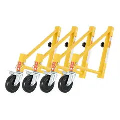 QUICK - Estabilizadores Para Andamios Seguridad Ruedas 35.6 Cm 4 Pcs