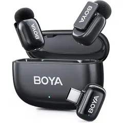 BOYA - BOYA Mini 2 micrófono inalámbrico USB C cancelación de ruido 30 horas