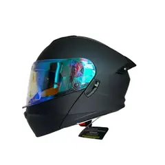 XTREME - CASCO ABATIBLE XTREME NEGRO VISOR AZUL TALLA XL