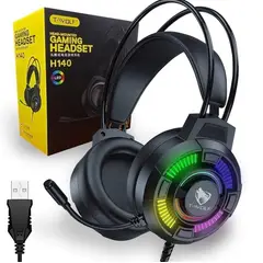 TWOLF - Audifonos Gamer TWOLF H140 USB 7.1 RGB Gaming
