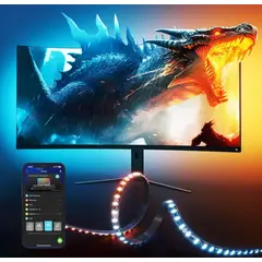 GOVEE - Govee G1 Luz LED RGBIC para Monitor 27”34”  Sincronización de Pantalla, App y Voz