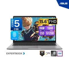 ASUS - LAPTOP ASUS EXPERTBOOK P1503CVA-S72381 15.6" FHD IPS Core 5 4.8GHz 16GB DDR5 512GB