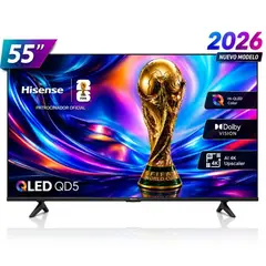 Hisense - Televisor Hisense Smart TV 55 QLED 4K UHD 55QD5SV