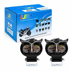 JET - Faro Explorador Dual Led 8.5 Cm Ojos De Buho 2Pcs