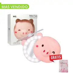 GENERICO - Mini Ventilador 3 en 1 luz y espejo Color Aleatorio
