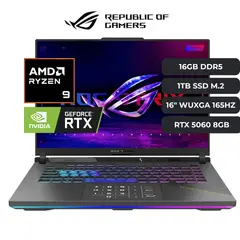 ASUS - Laptop ASUS ROG STRIX G16 Ryzen 9 9955HX, RTX 5060 8GB, 16GB RAM, 1TB SSD, 16" WUXGA 165HZ, WIN11