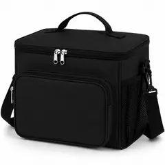 MINARI - Lonchera Térmica para Alimentos y Bebidas Fiambrera Impermeable Negro L77