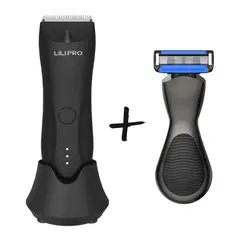 LILIPRO - Combo Rasuradora íntima corporal sin cortes + máquina de afeitar 5 cuchillas