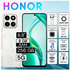 HONOR - CELULAR HONOR 200 SMART 8RAM 256GB BLANCO