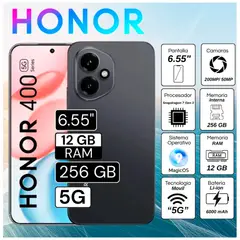 HONOR - CELULAR HONOR 400 5G 12RAM 256GB NEGRO