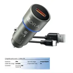 GENERICO - CARGADOR PARA AUTO GAR116 TIPO USB