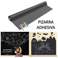GENERICO - Pizarra Adhesiva para Pared en Vinil incluye Tizas Oficina Estudio