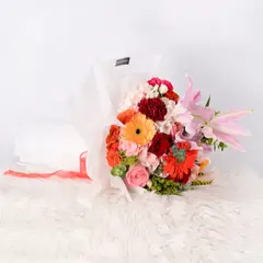 VI REGALANDO AMOR - Ramo Frida - Lirios - Rosas - Gerberas - Dia de la madre