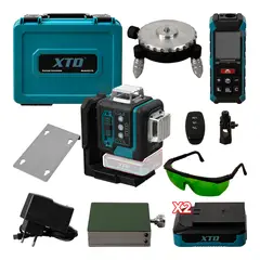 XTD - NIVEL LASER 16 LÍNEAS 360° XTD + MEDIDOR LASER