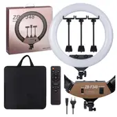 SEISA - Aro De Luz Led Regulable 18 45cm Profesional Con 3 Soportes De Celular Y  Control Remoto