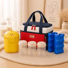 Baby - Kit Lactancia Portátil Conservación Leche Bebé Cooler Bag Materna Térmica para Leche Materna