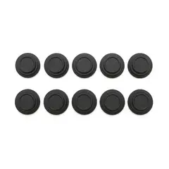 OEM - Topes De Puerta Universal Negro Mate 10Pcs