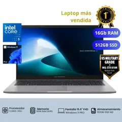 ASUS - Laptop ASUS ExpertBook P1503CVA  Intel Core5-210H 16GB 512GB 15.6"