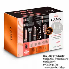 Gama - Cepillo Modelador Gama Multistyler UniQ Flow 9 en 1