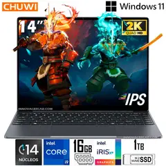CHUWI - Laptop Chuwi CoreBook X, Intel Core i9-13900HX, SSD 1TB, 16GB DDR4, 14 2K QHD IPS