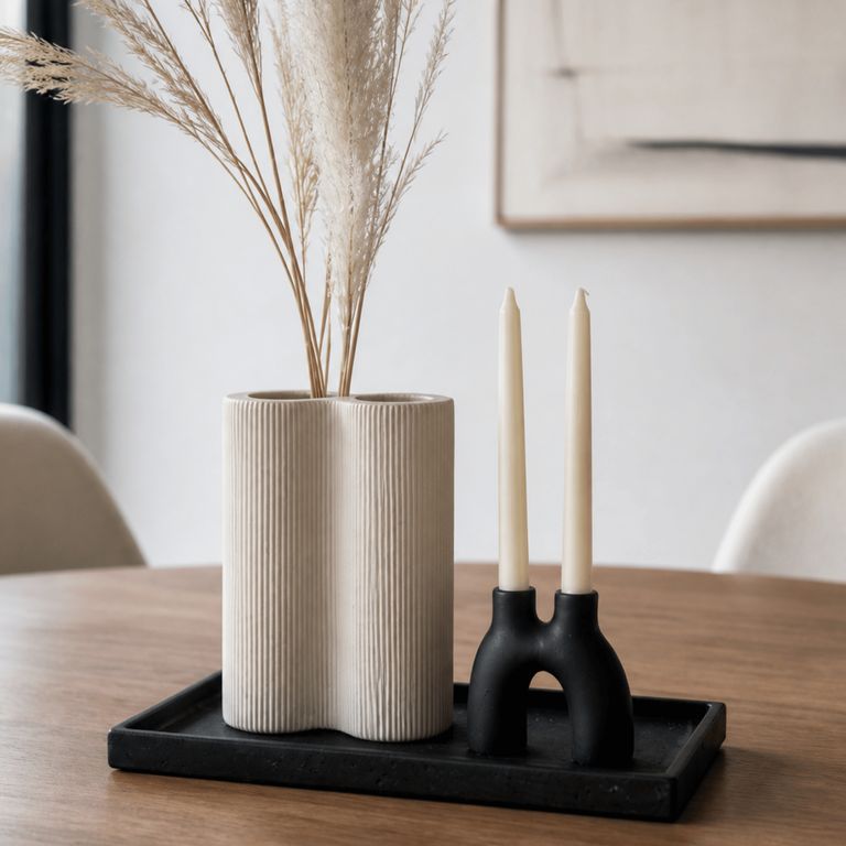 Candelabro de cerámica para 2 velas - Kvist