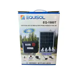 OEM - Kit Iluminación Solar Portátil con Carga Dual Solar y Eléctrica