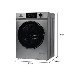 INDURAMA - Lavaseca 12 kg lavado y 7 kg secado Plateada Indurama  LRI-312C
