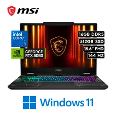 Msi - Laptop Gaming MSI Cyborg 15 B2RWFKG - Intel Core 7 240H 16GB 512GB RTX 5060 8GB 15.6″ 144HZ FHD W11