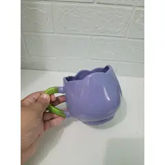 GENERICO - TAZA EN FORMA DE TULIPAN LILA