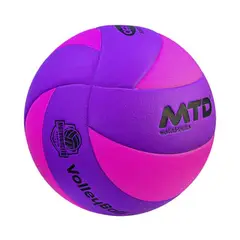MTD - PELOTA PARA VÓLEY TALLA 5 PU THERMO SELLADO HYGROSCOPIC MT-830 MTD MORADO FUCSIA